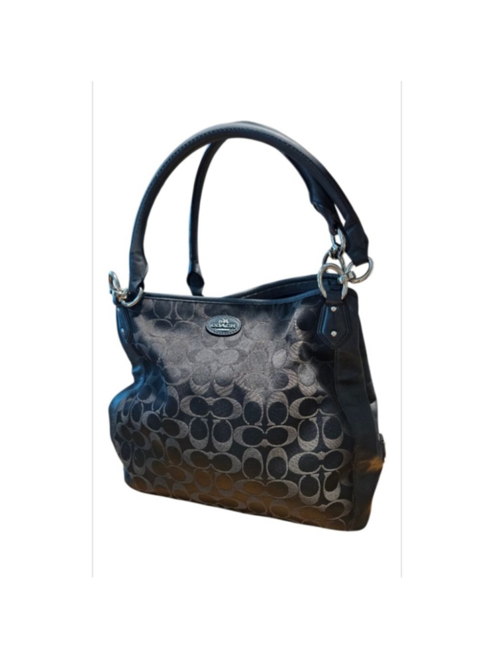 Coach Black Signature C Shoulder Bag One Size